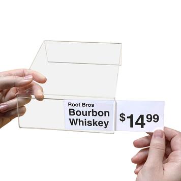 Acrylic Pedestal Display w/ Label Holder