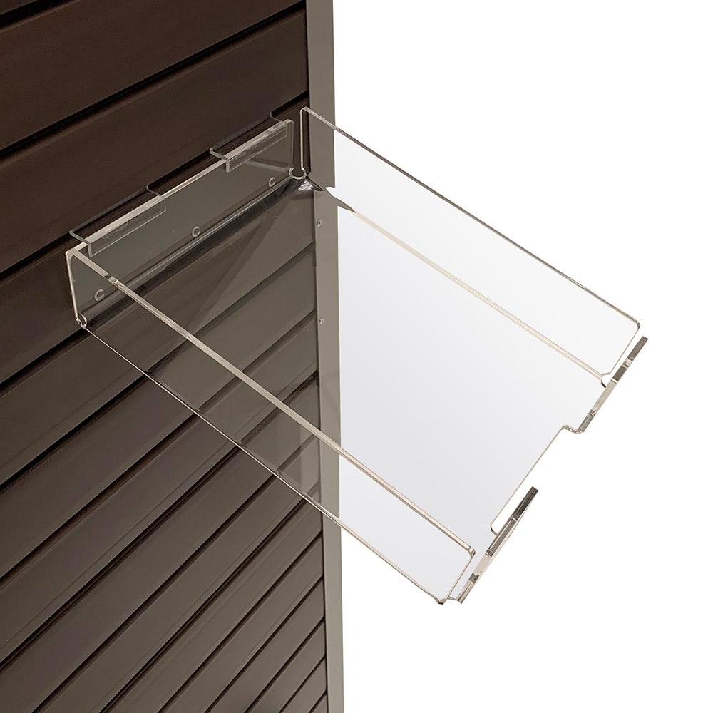 Acrylic Slatwall Brochure Tray, 9