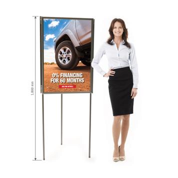 3-Sided Poster Frame Stand "Eco"