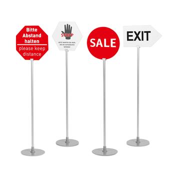 Como Series Arrow Shaped Sign Stand