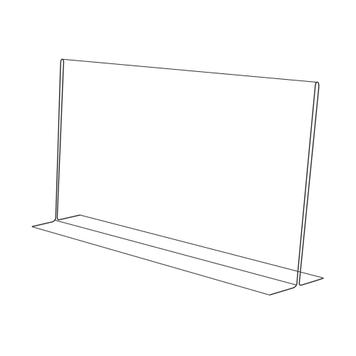 Acrylic T-Shaped Menu Card Holder