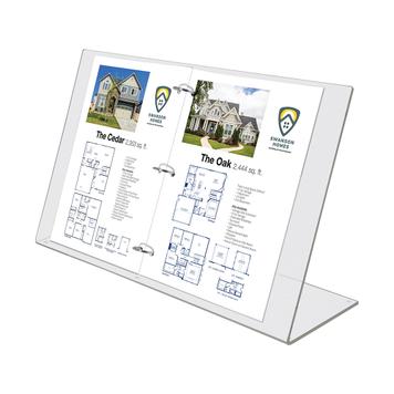 Acrylic Easel Display with Ring Binder Mechanism