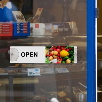 Sliding Open/Closed Door Sign