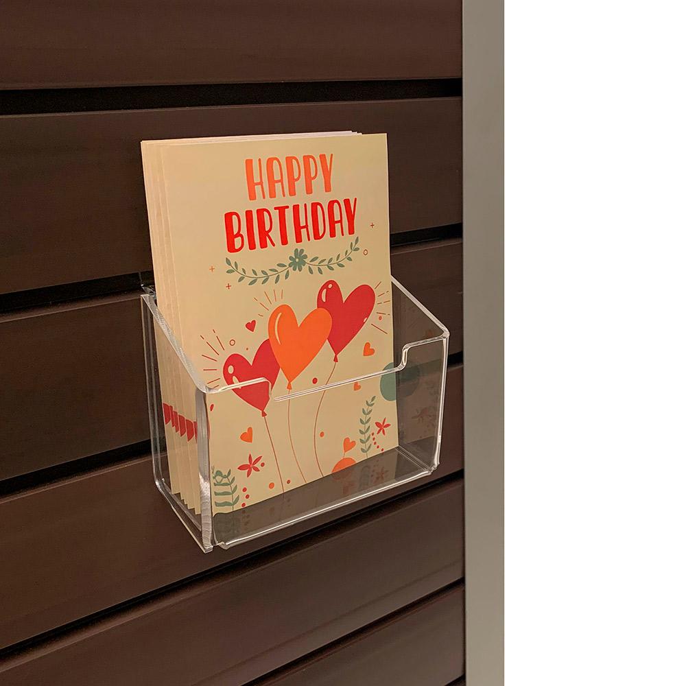 greeting card display case Full View Wood and Acrylic Greeting Card Display, 16 5/8