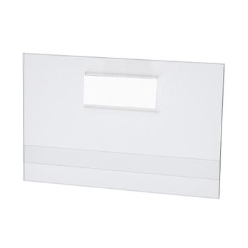 C-Channel Shelf Label Holder with Clip - 5.5 x 3.5
