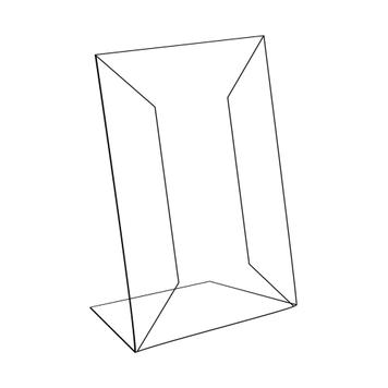 PVC Slant Back Sign Holder