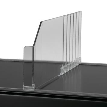 Series MR Curved Shelf Divider With Break Points